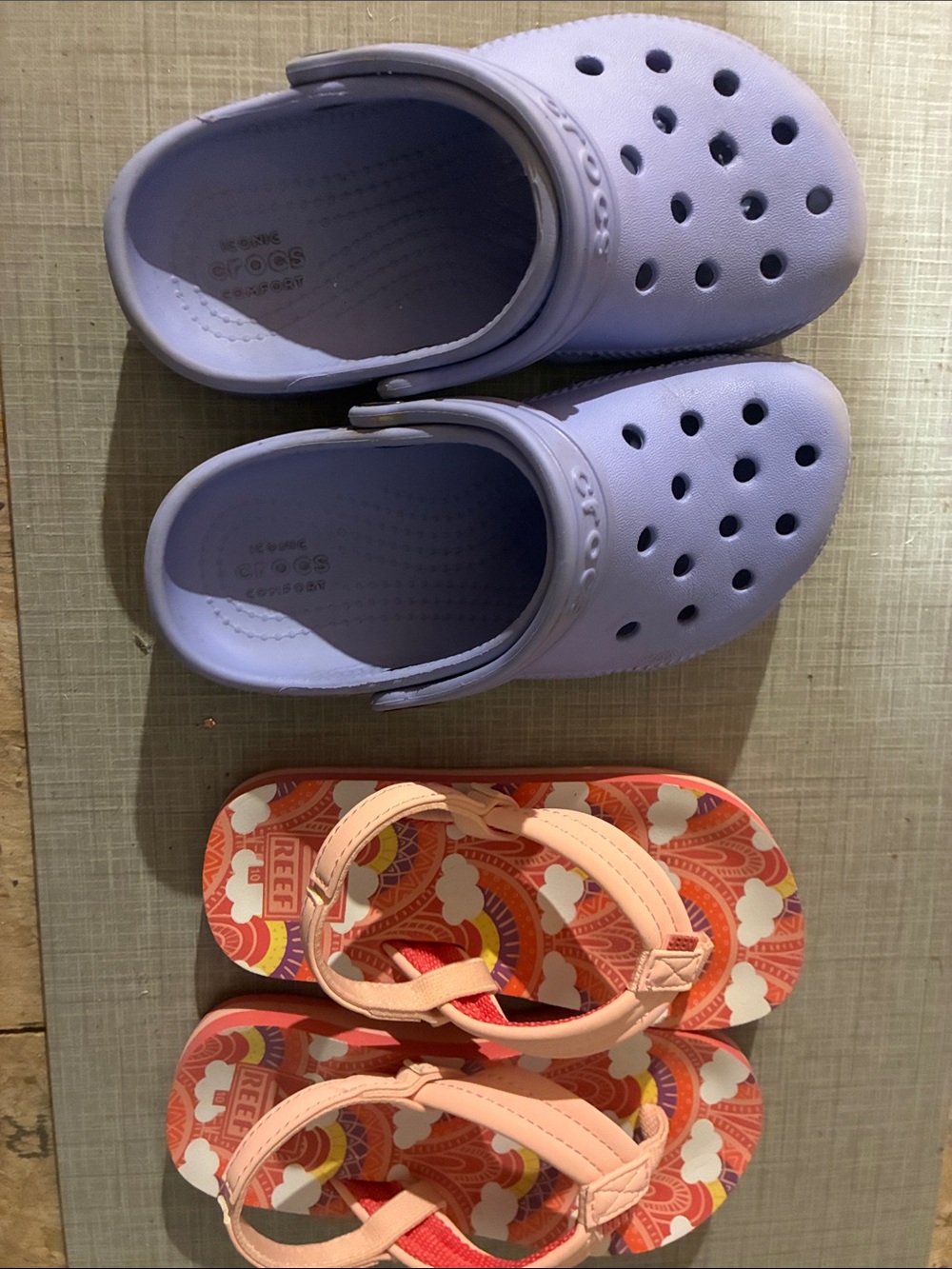 Kids Light Purple Croc and Reef Sandal